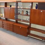 Système mural Wall-Unit Alfred Hendrickx pour Belform en Teck 1960's