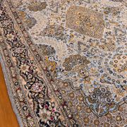 Antique Ghoum carpet from Iran in silk.