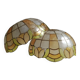 Pair of mother-of-pearl lampshades