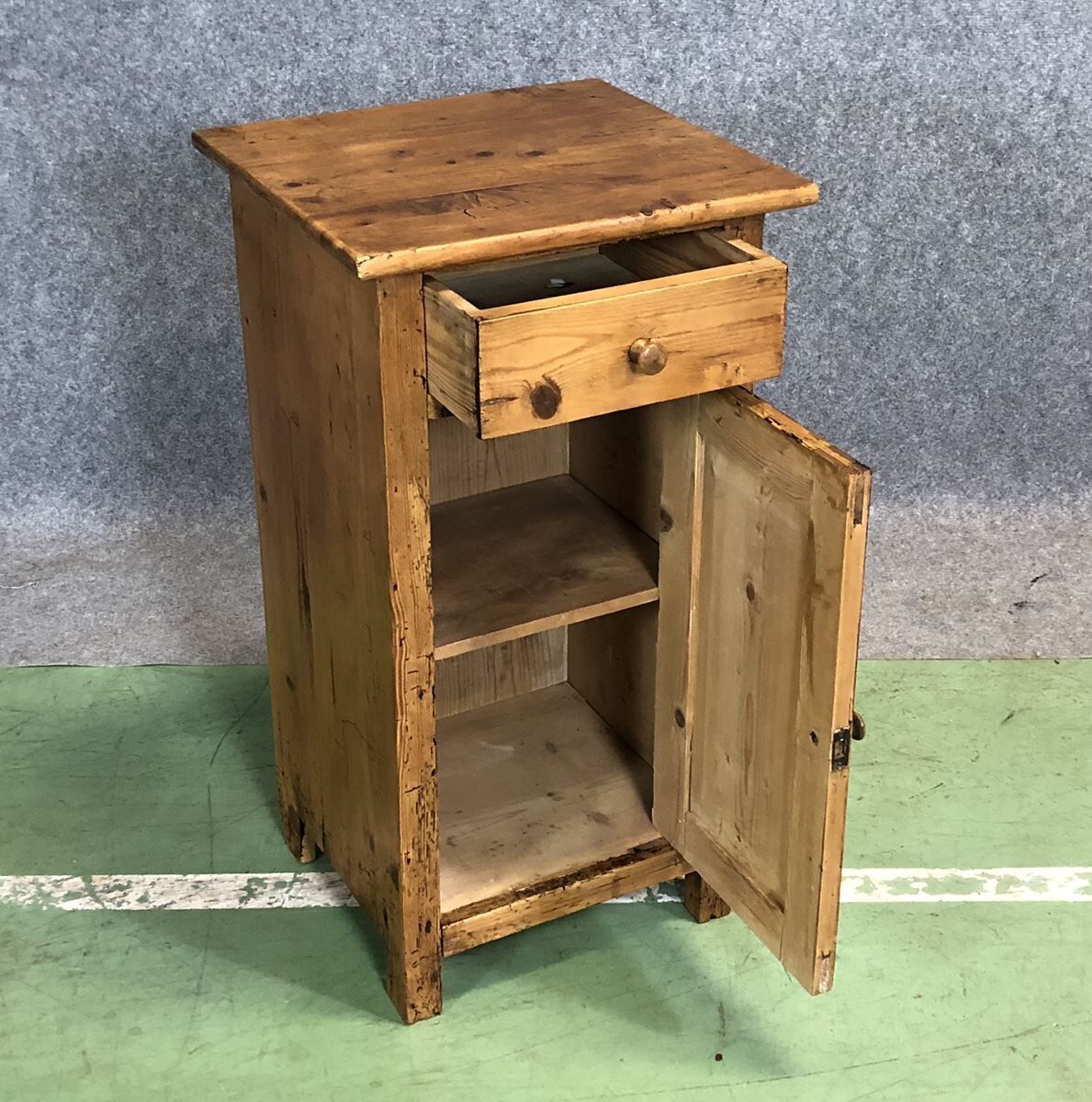 Pine bedside 50s