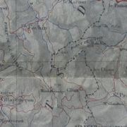 Old map of the Autun region Château Chinon