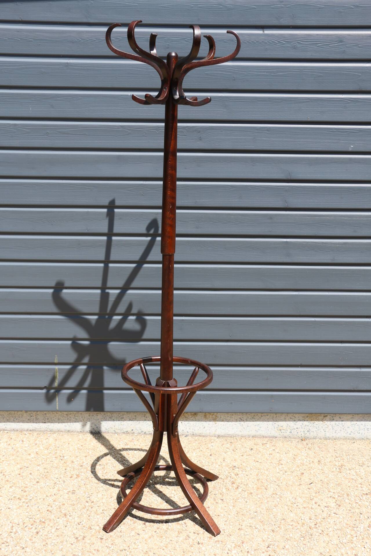 BAUMANN parrot coat rack dark beech umbrella stand