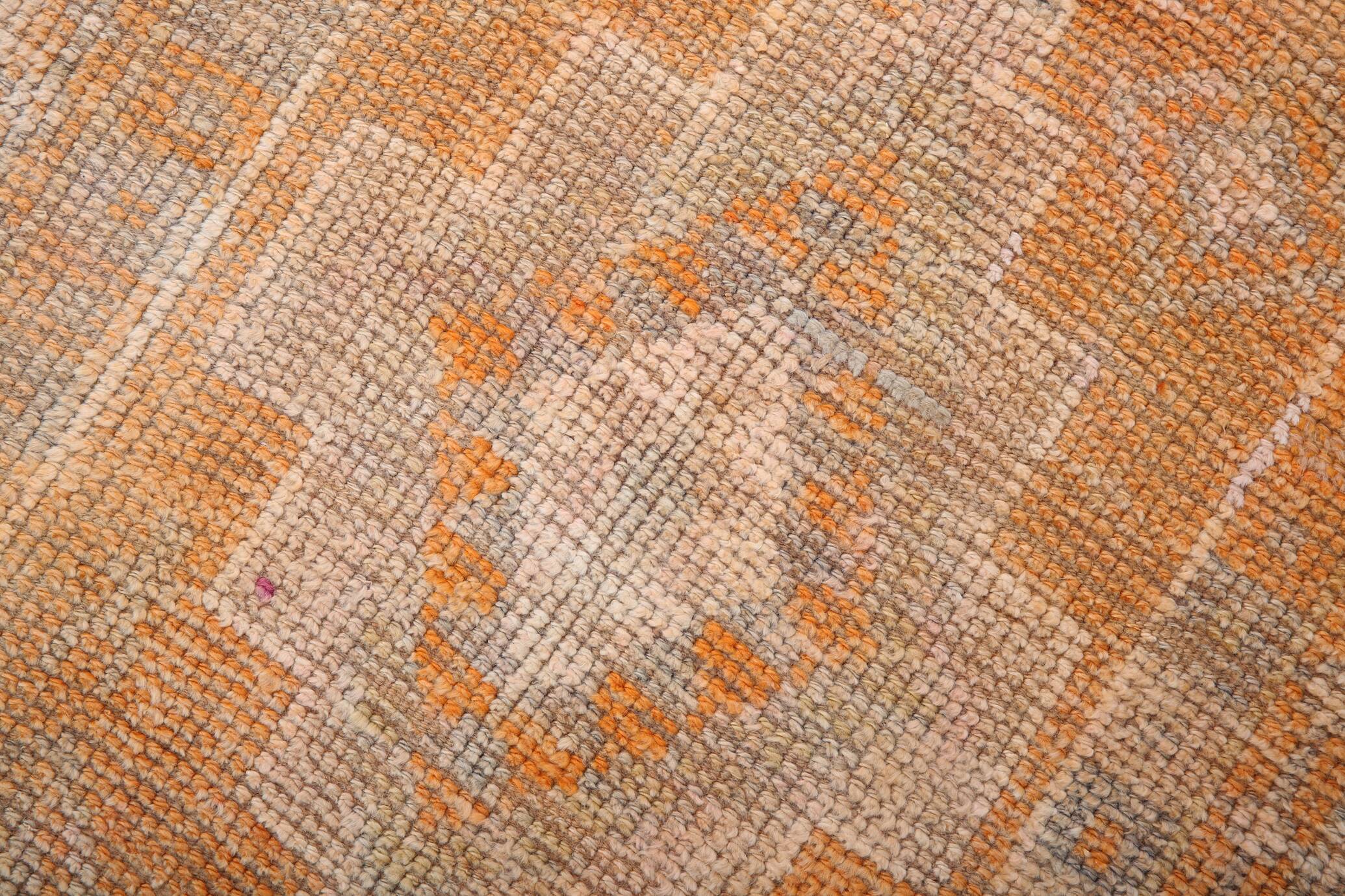 2x12 Long Narrow Orange Vintage Runner Rug, 75x378Cm SK 18494 FREE SHIPPING