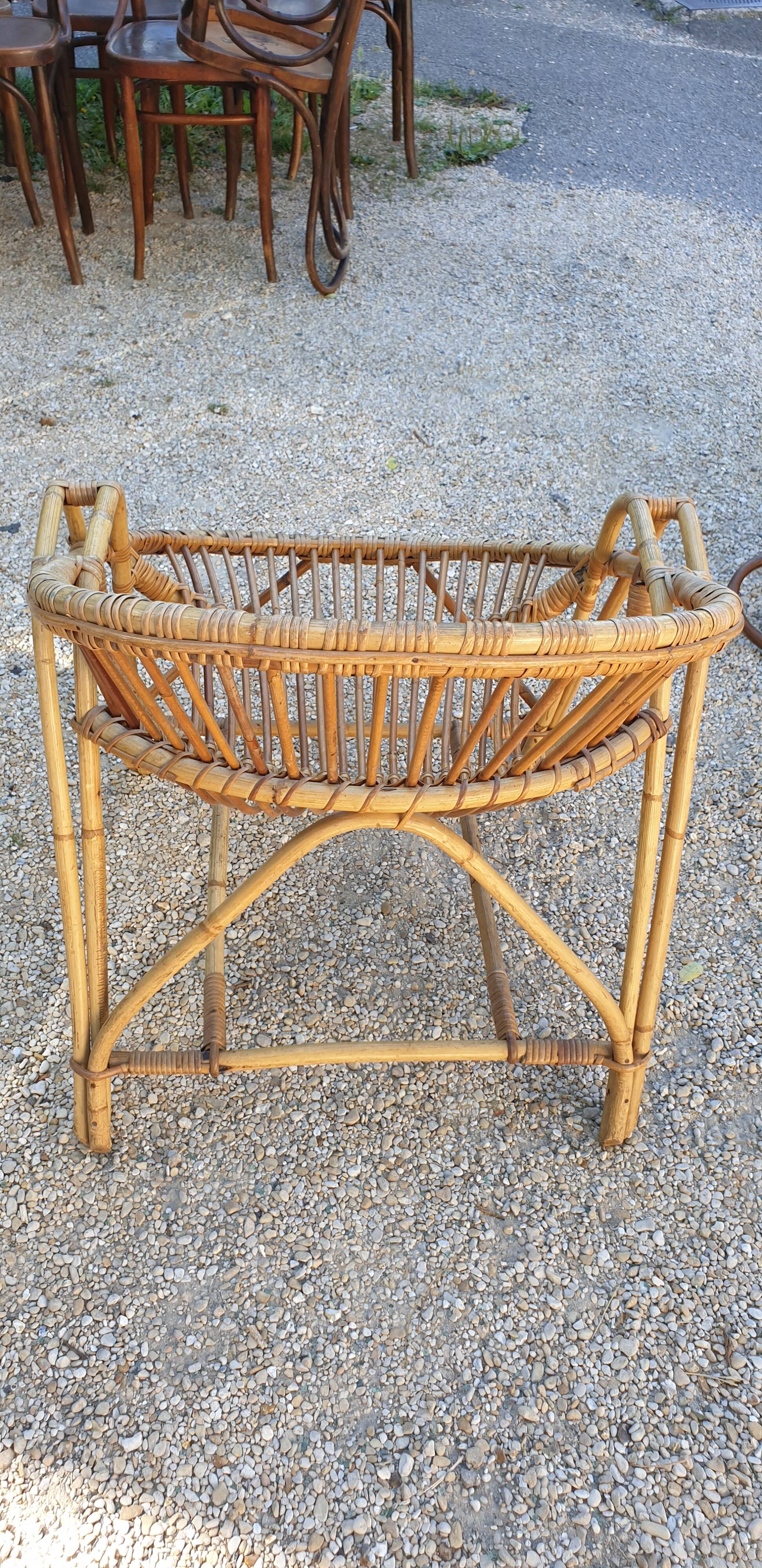 Rattan armchair 1960