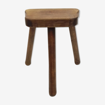 Tabouret tripode en bois 33 cm