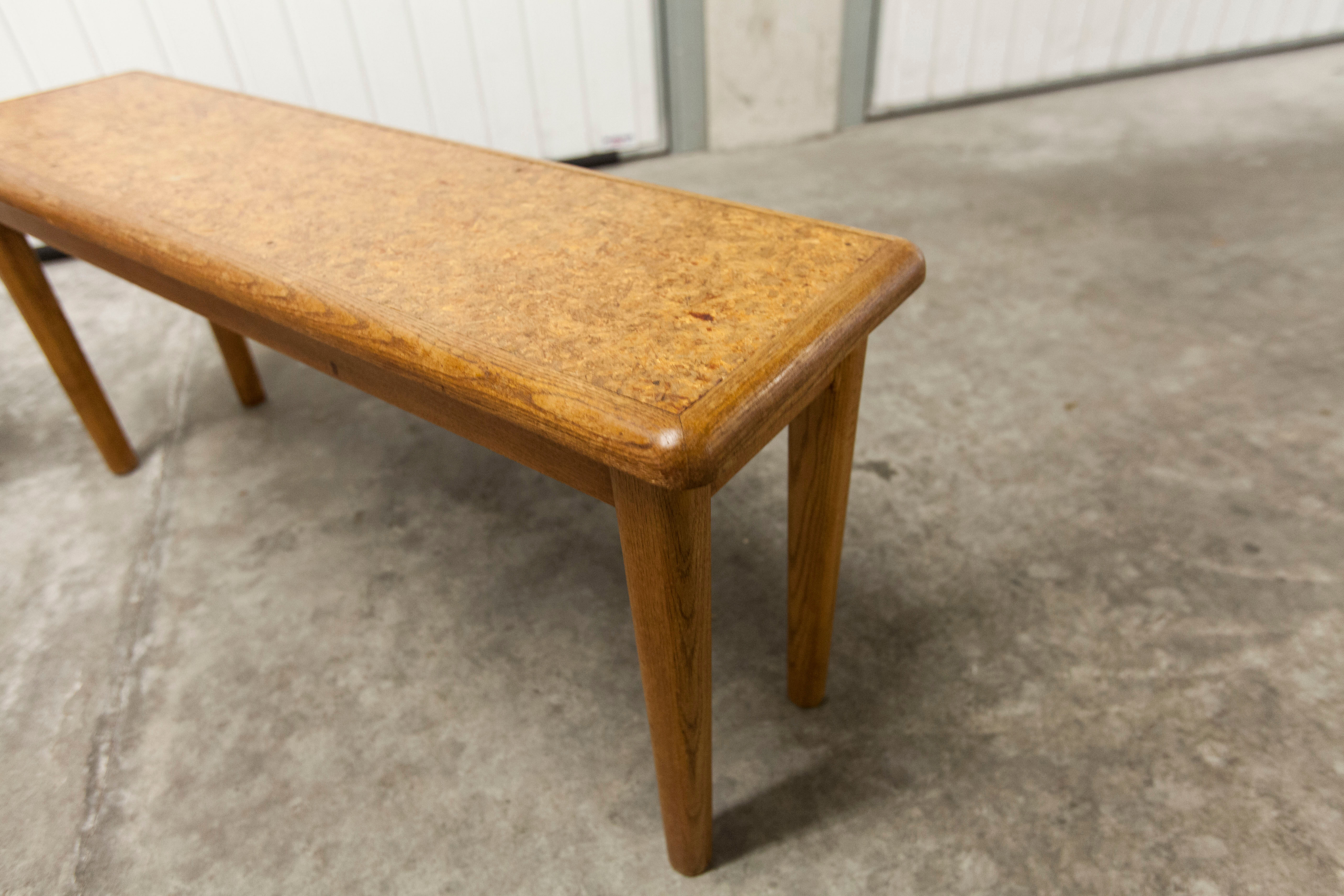 Paire de bancs enfant ou porte plante artisanal 1960
