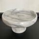 Empty pocket on vintage stand in white marble 70s