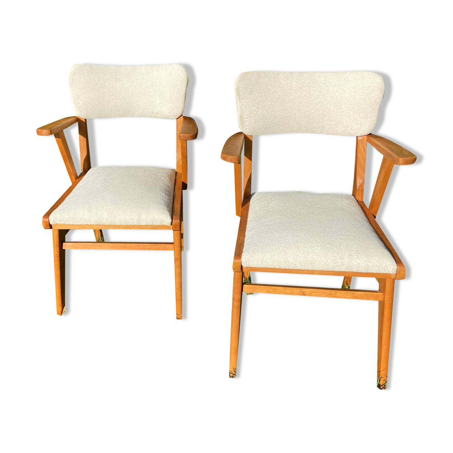 Pair of bridges armchairs