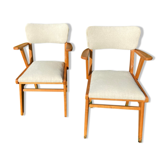 Pair of bridges armchairs