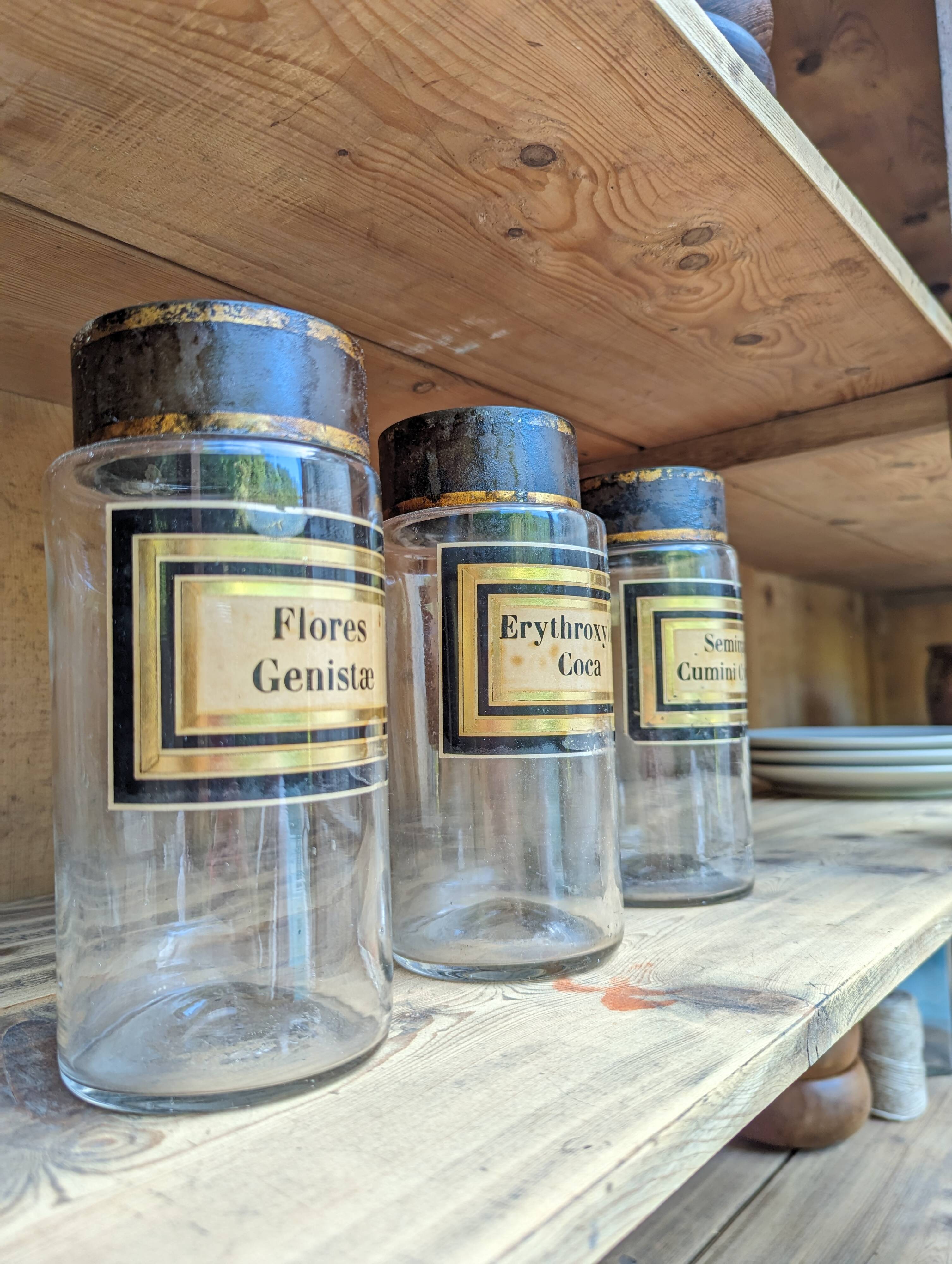 Old glazed furniture