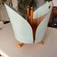 Vintage leather magazine holder