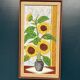 Original Swedish Oil On Canvas – “Sunflowers” By A. Lundqvist – Signed – Vintage & Framed – 66 × 35 Cm (26" × 13.8")