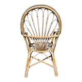 Rattan armchairs from the 70s France, set of 4