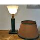 Art Deco Lamp Attributed to Paul Dupré Lafon / Se Killier and Parch Leather