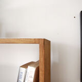 Solid wood bookcase shelf