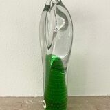 Czech Art Glass Vase, Centerpiece by Pavel Juda for Beranek Glass, 1985