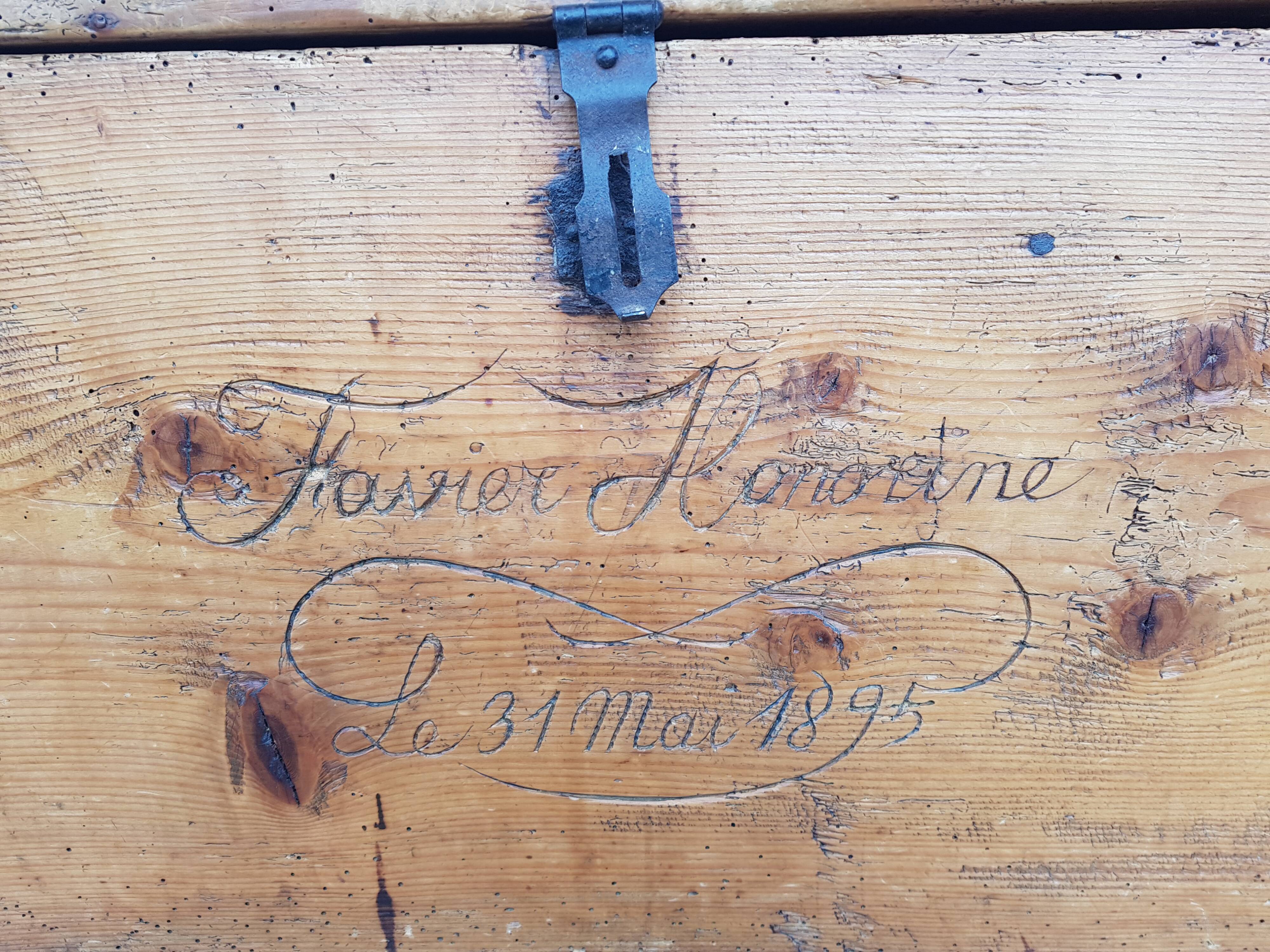 Wedding Chest dated "1895" Flavie Honorine