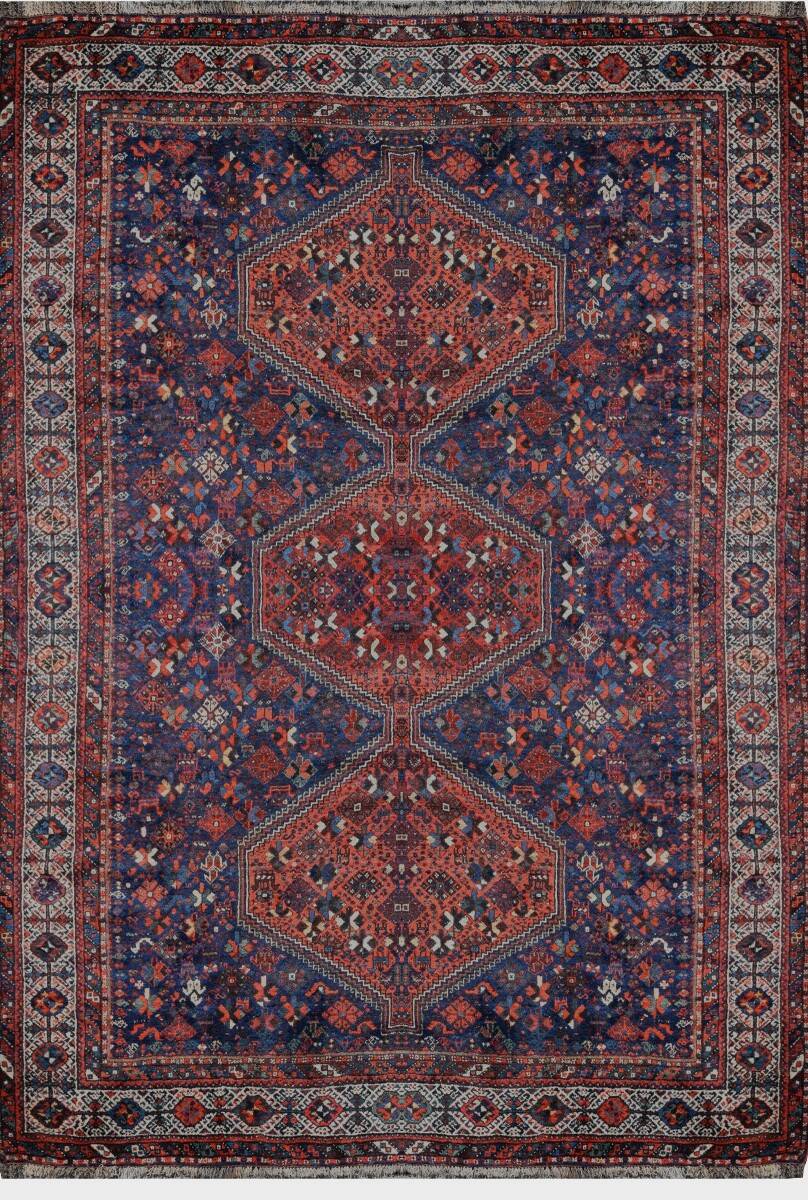 Oriental carpet Iran Shiraz, ancient Gashghaï - "Sardje Gallery"