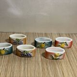 Ceramic napkin rings fruit décor