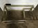 Vintage table 70 alu chrome and gold