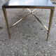 Brass and marble coffee table