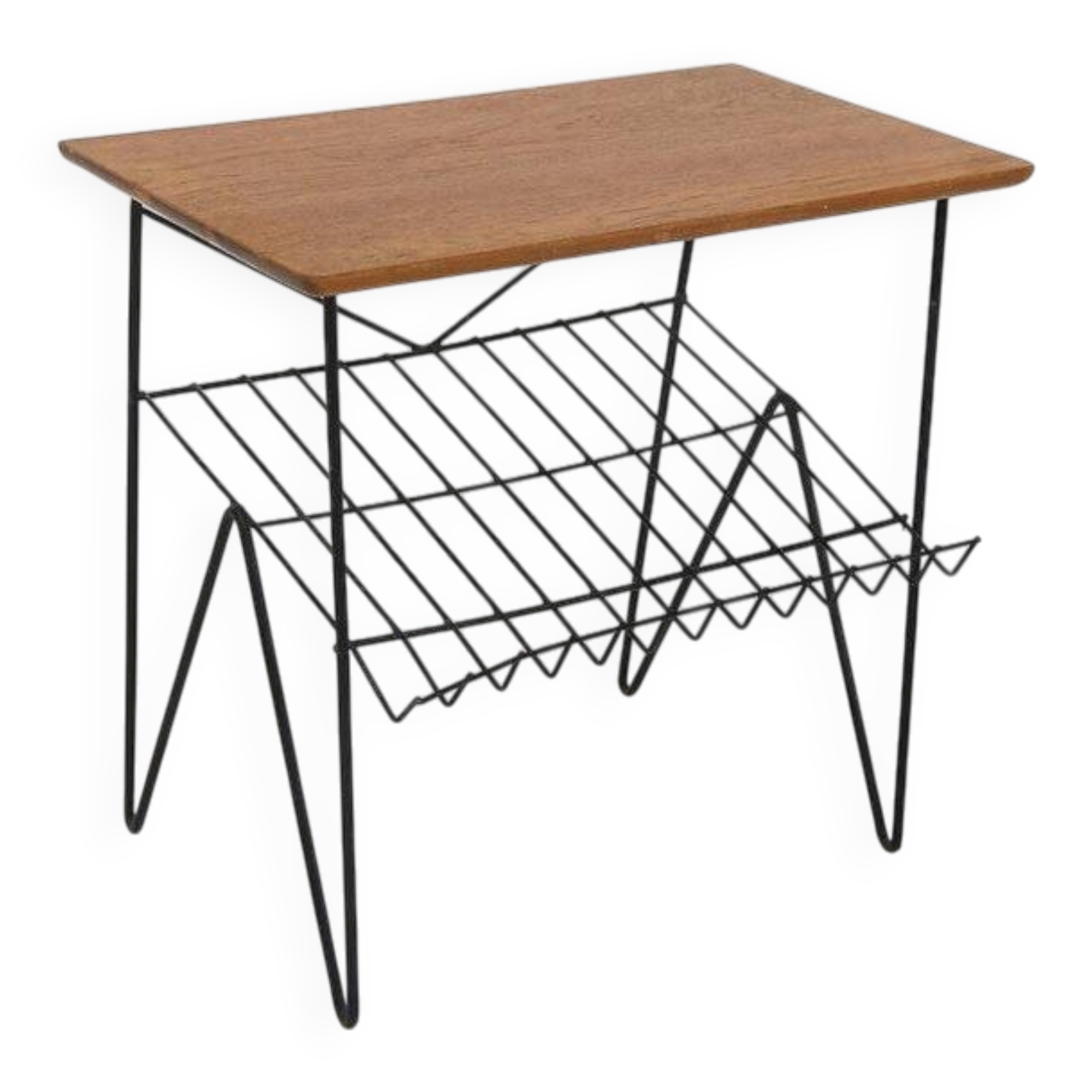 "Stringbord" teak side table, Sweden, 1950