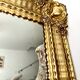 Mirror from the Restoration period, antique gilded, 19th century.