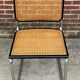 Suite de 4 chaises vintage modèle Cesca B32 en noir et chrome
