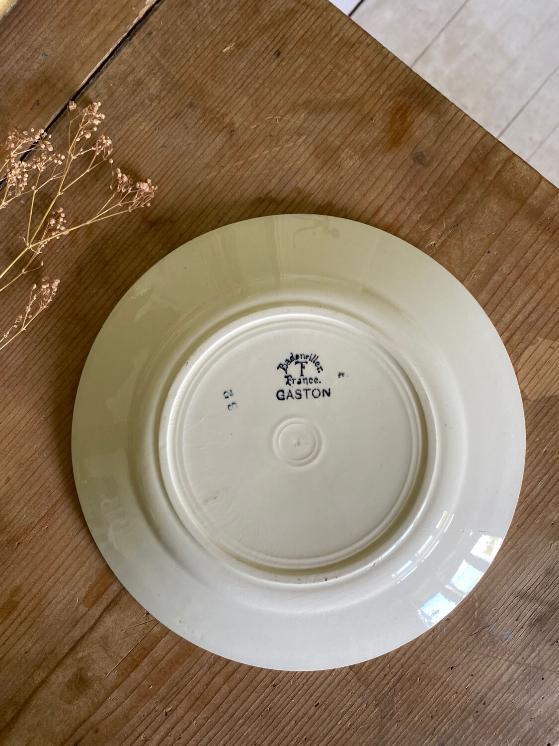 4 flat plates old Gaston Badonviller