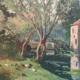 Country landscape signed