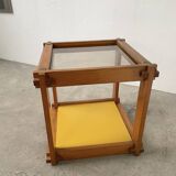 Bedside “cube” side table in pine DLG Regain
