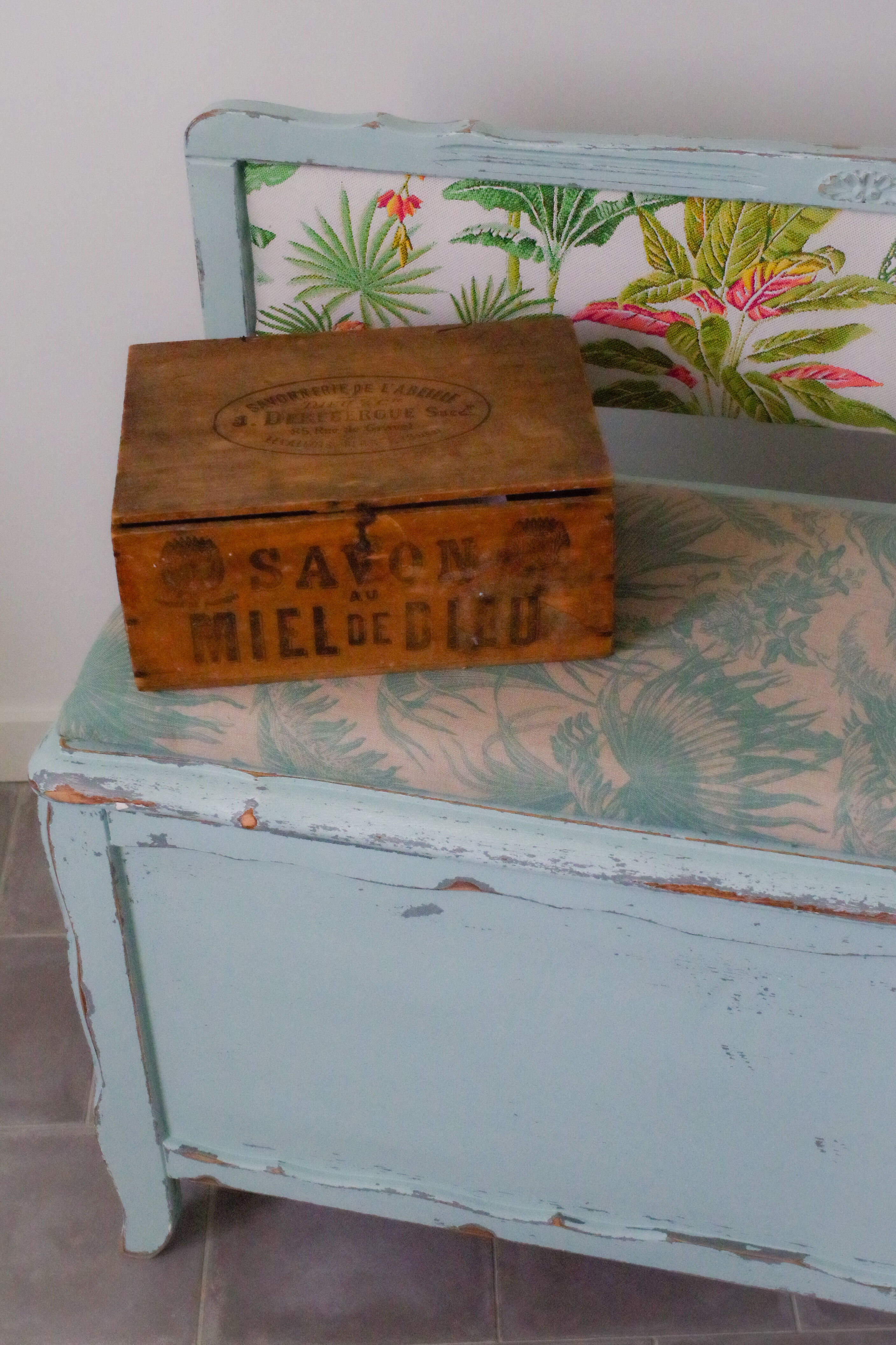 Renovated old toy chest