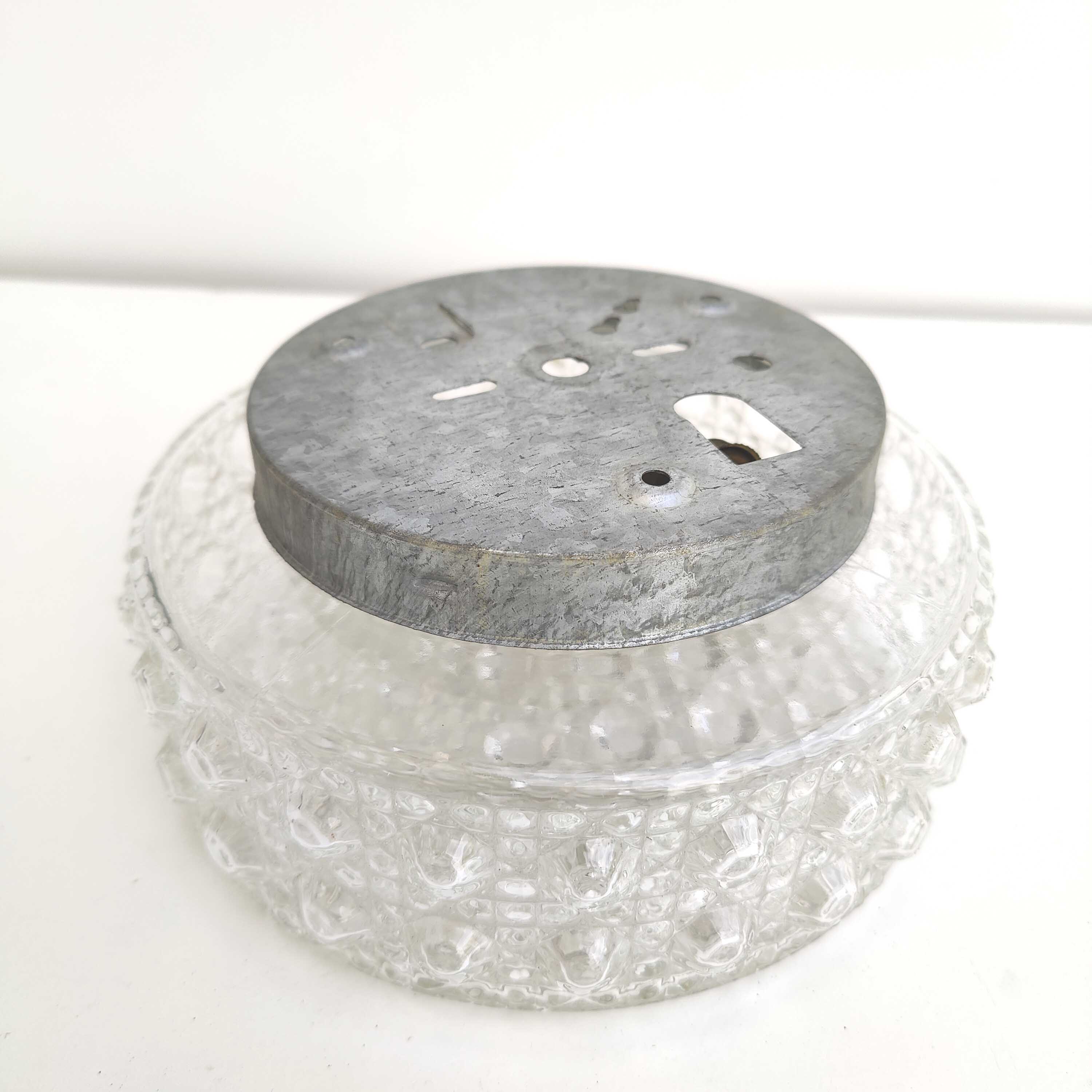 Ceiling lamp applied molded glass