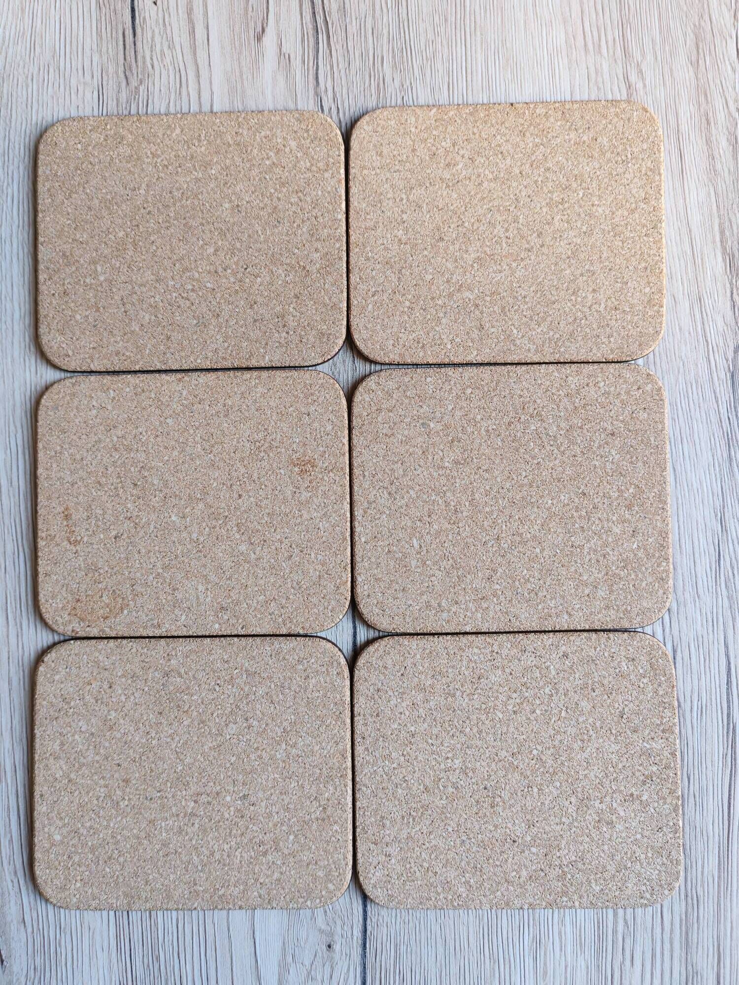 Set of 6 vintage Jason "Still Life Fruit" coasters, cork and durable.
