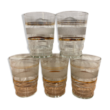 Set of 5 granite cup water glasses
