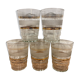 Set de 5 verres à eau gobelet granité