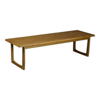 Midcentury modern oak coffee table 1950s restored