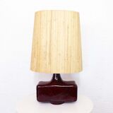Beautiful ceramic table lamp and 60s straw