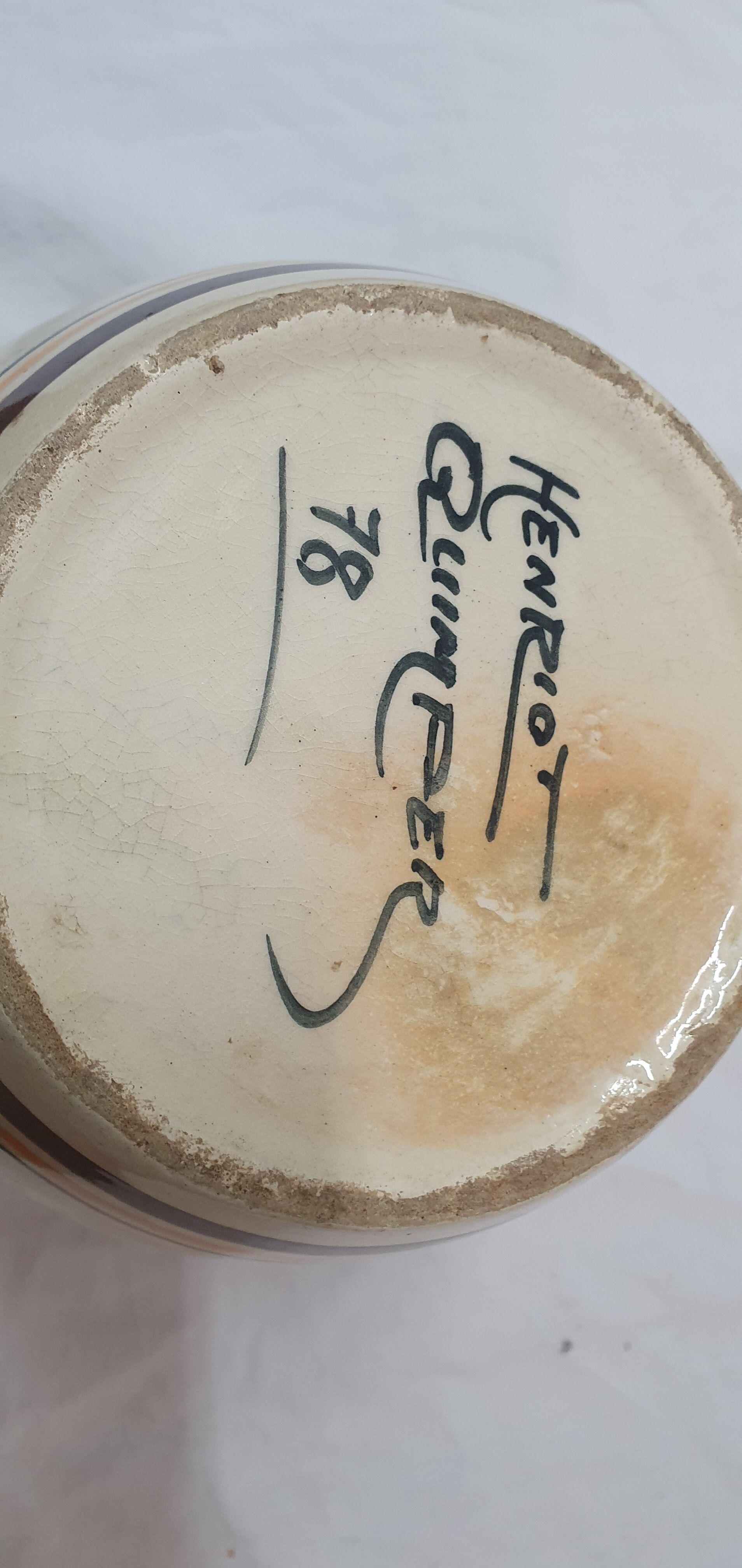 Vase henriot quimper 1930