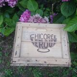 Caisse en bois chicorée leroux