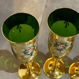 6 Murano champagne flutes