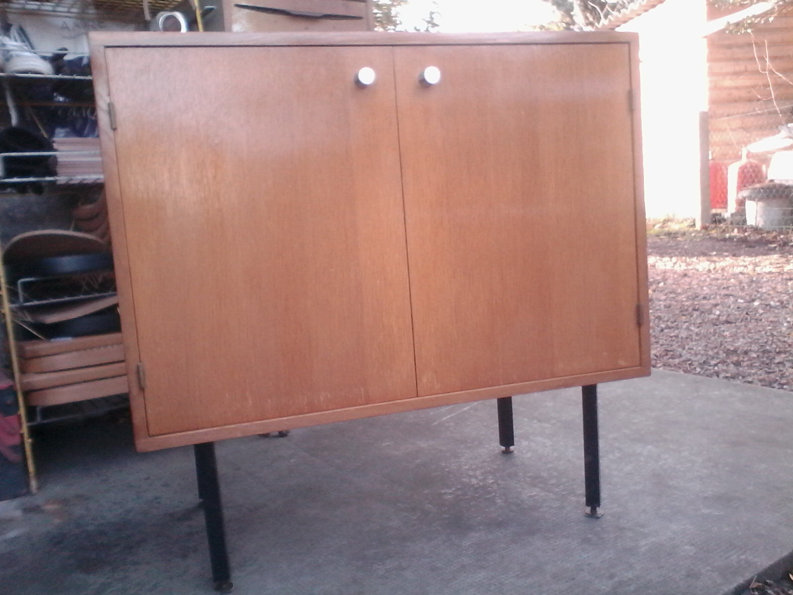 Meuble de rangement années 60 en bois