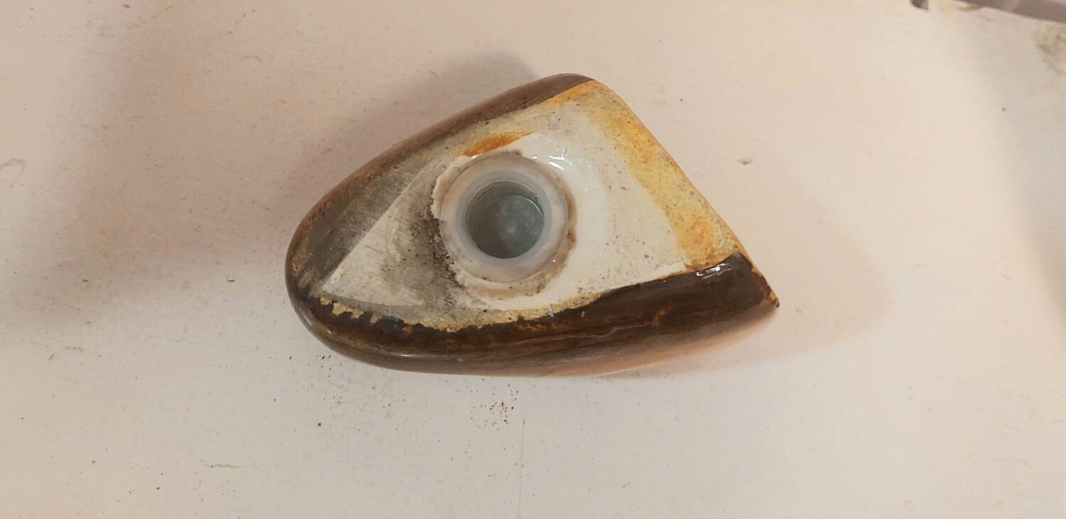 Slop pot in slipware