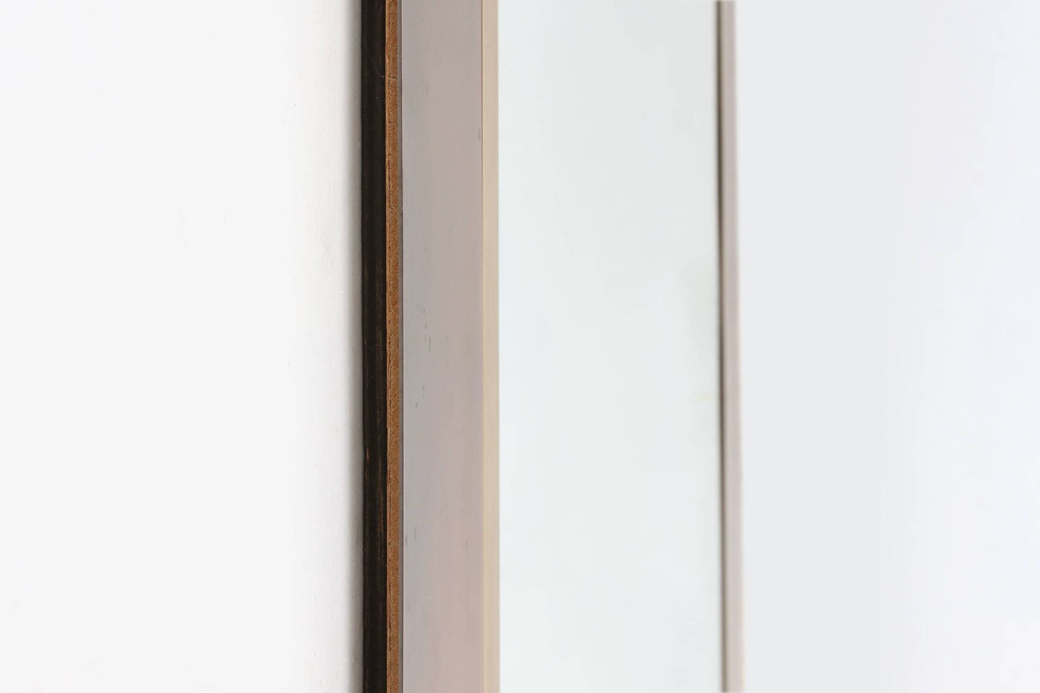 Sophisticated Belgo Chrome graphical mirror, Belgium ca. 1980