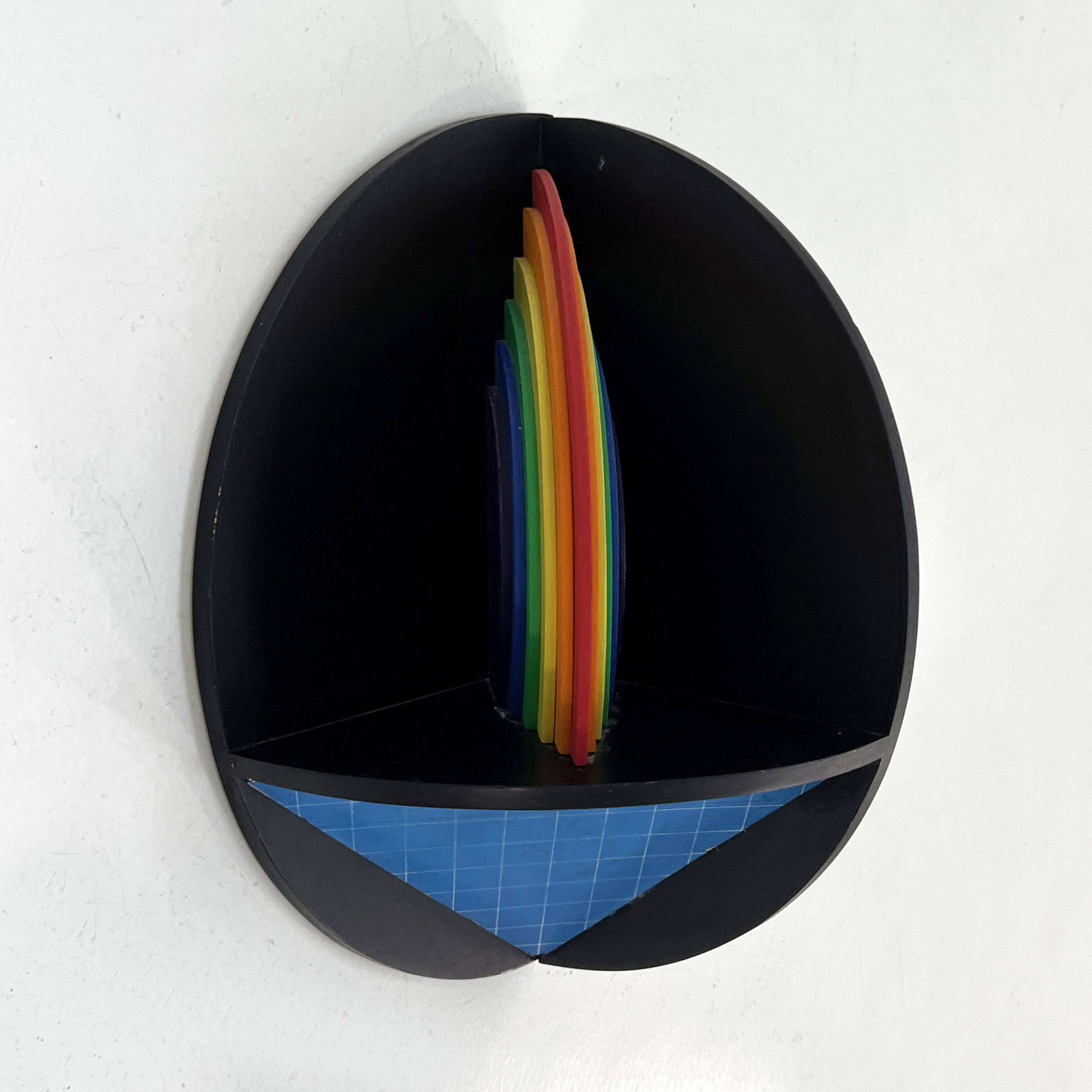 Rainbow Wall Sculpture by Lucio Del Pezzo, 1977
