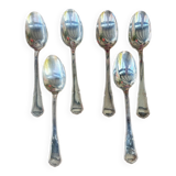 Set of 6 Apollo silver-plated soup spoons