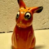Pfeffer Gotha porcelain salt or pepper shaker representing a rabbit or a hare