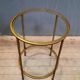 Gueridon rond verre et metal