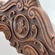 Vintage folding chair in carved wood