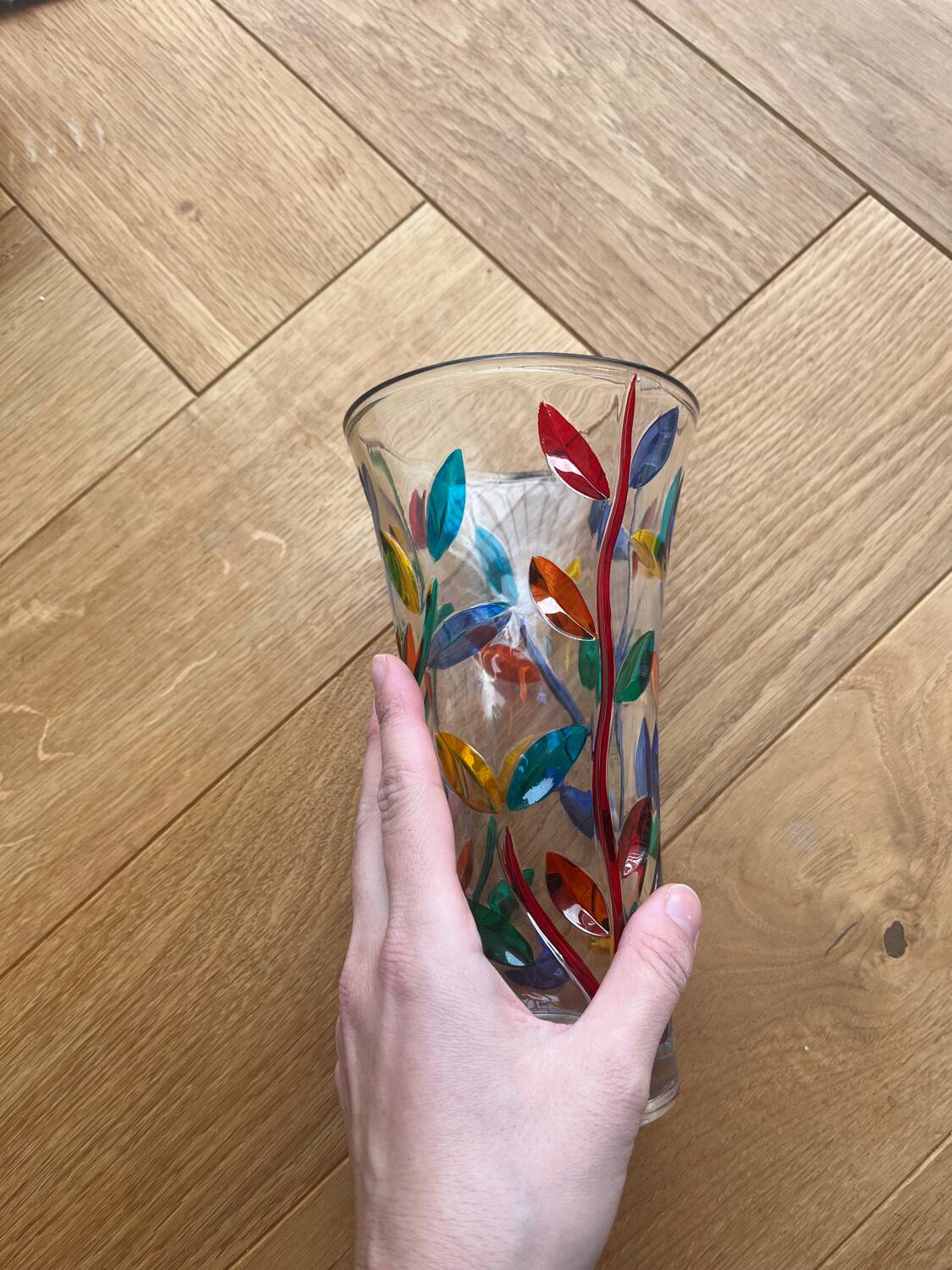 Murano glass vase signed CC Zecchin - Italian glass art